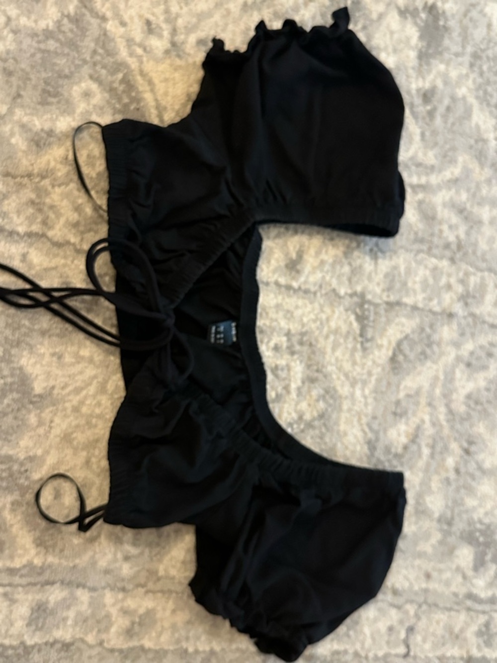 SHEIN Black Elastic Waist Skirt